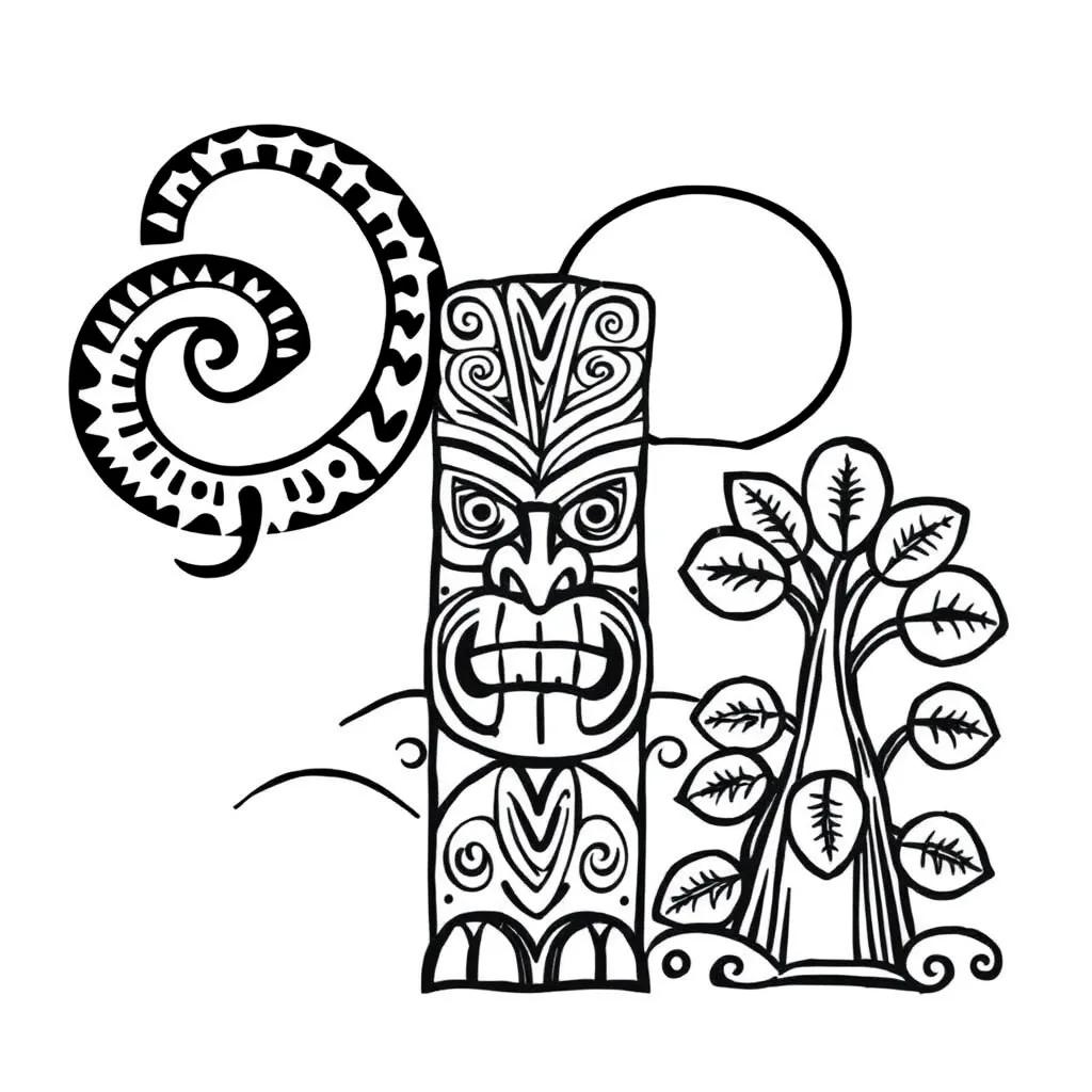 Māori cultural symbols and nature