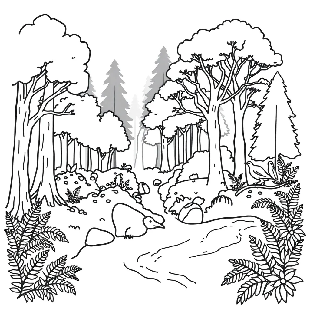 Marine ecosystem illustration