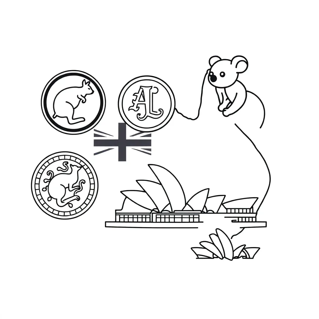Australian money illustration