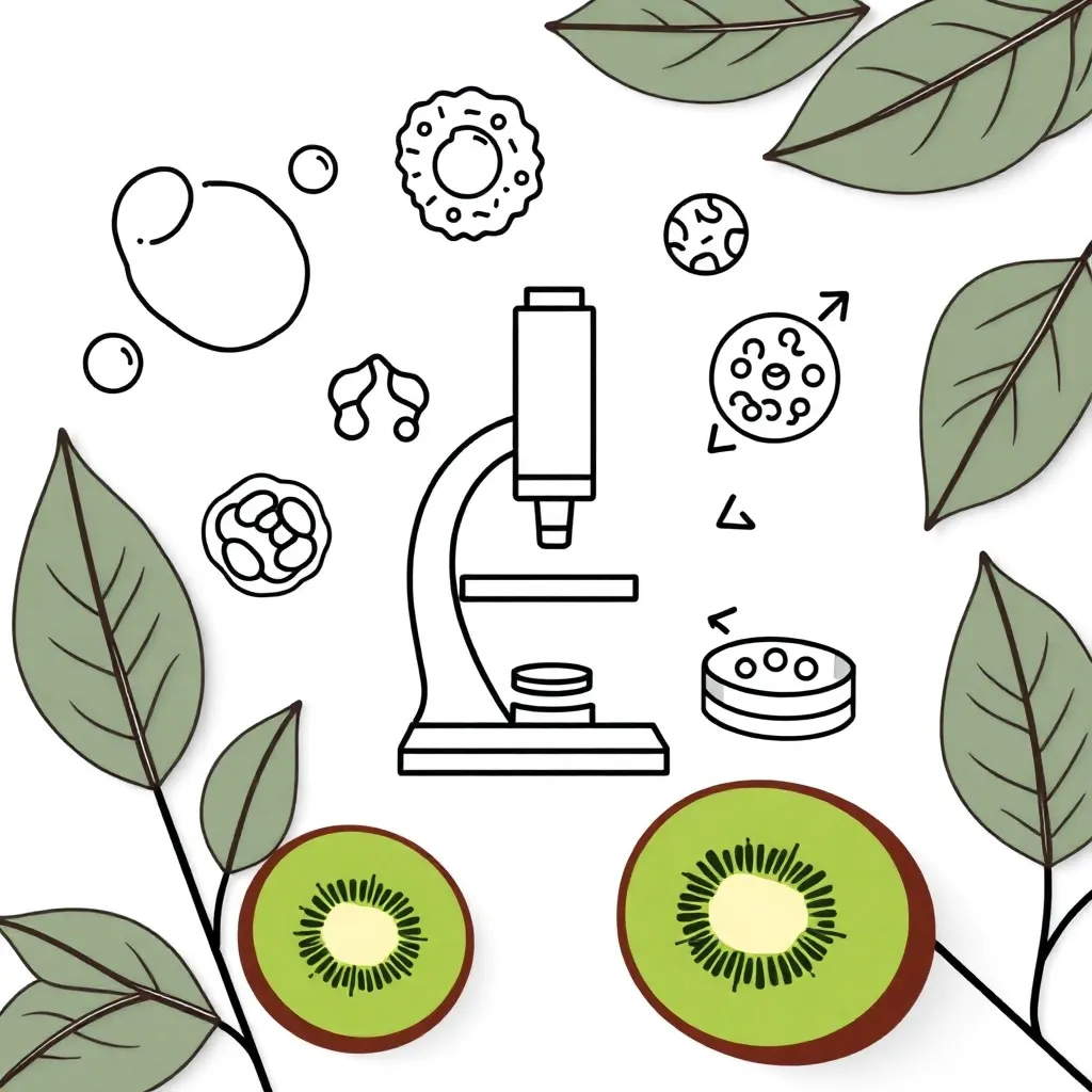 Cell biology illustration showing plant and animal cells