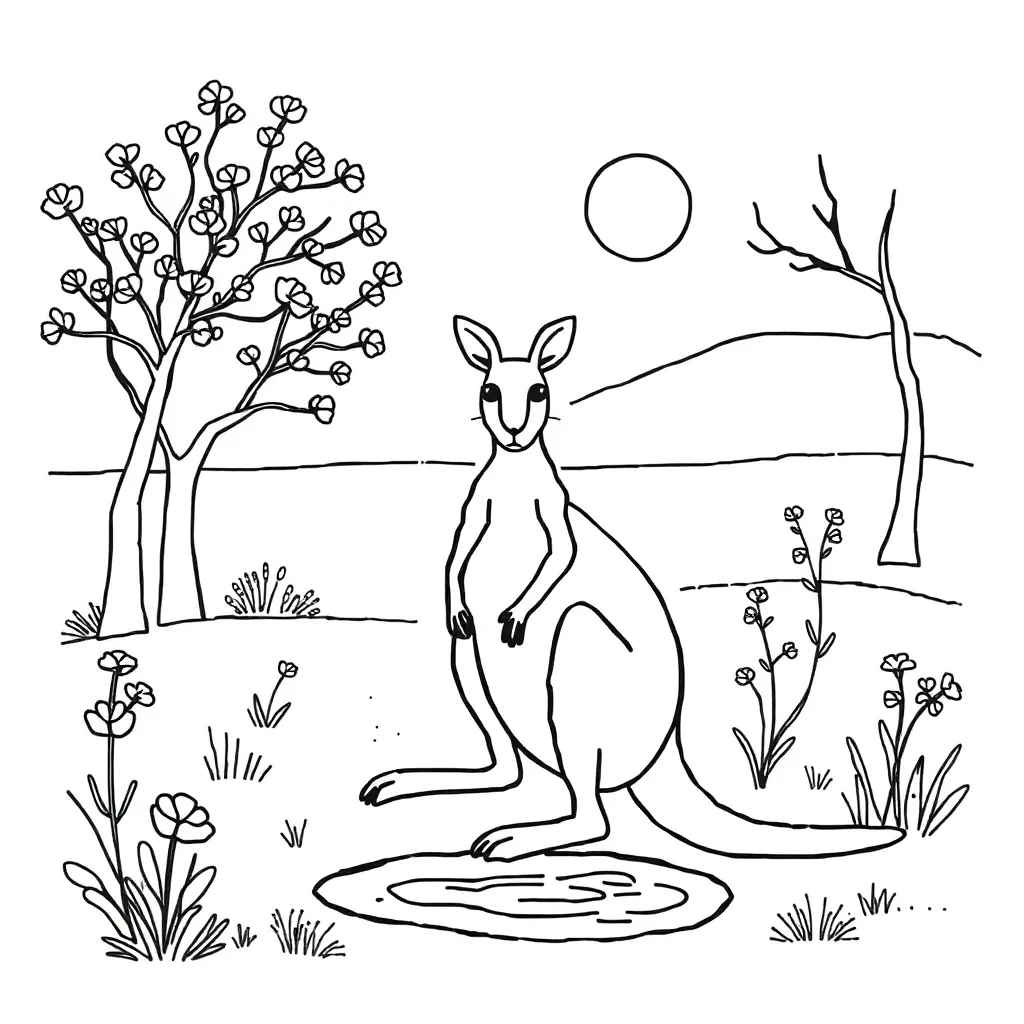 Kangaroo illustration