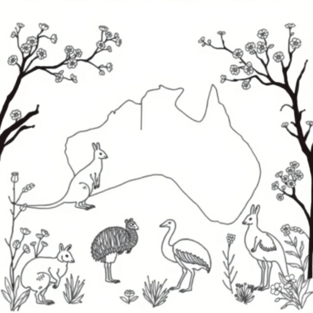 Handwriting practice illustration