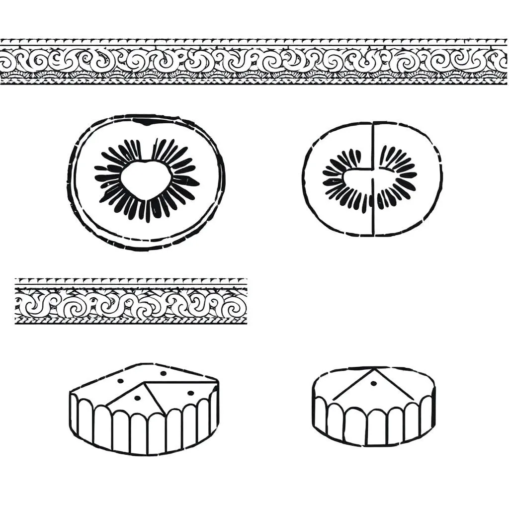 Pizza and cake fractions illustration
