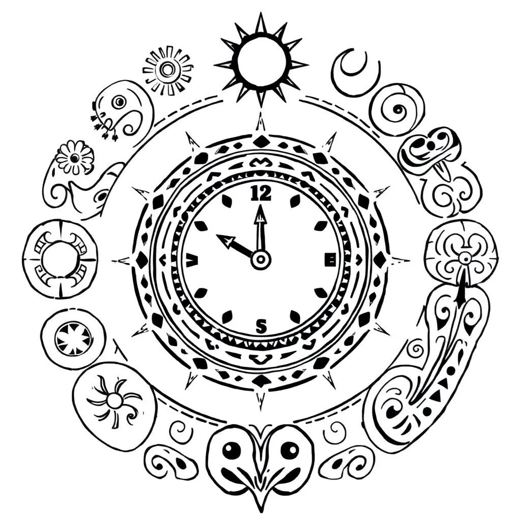 Clock showing time in te reo Māori