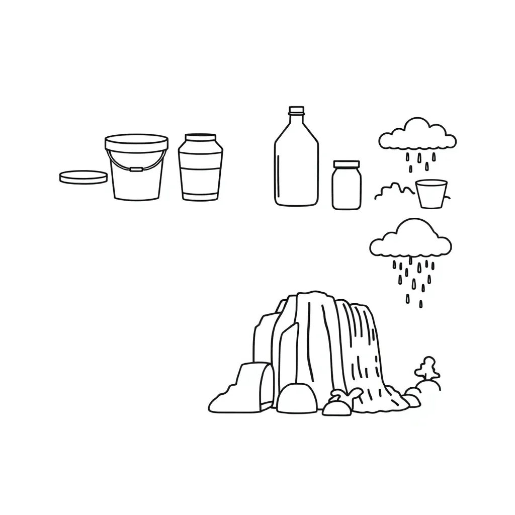 Measuring jugs and containers