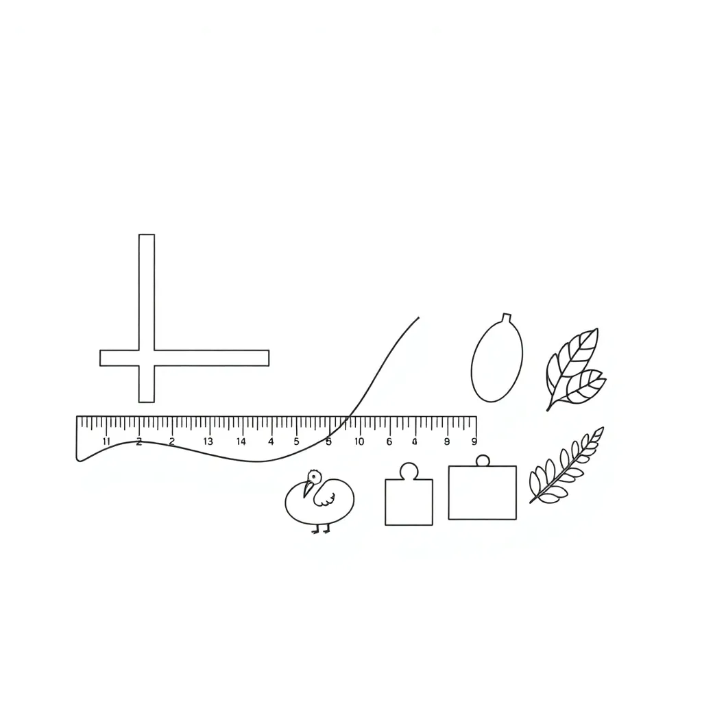Ruler and measuring tools illustration
