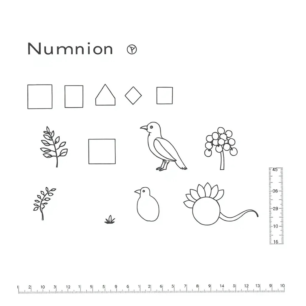 Numicon shapes for measuring