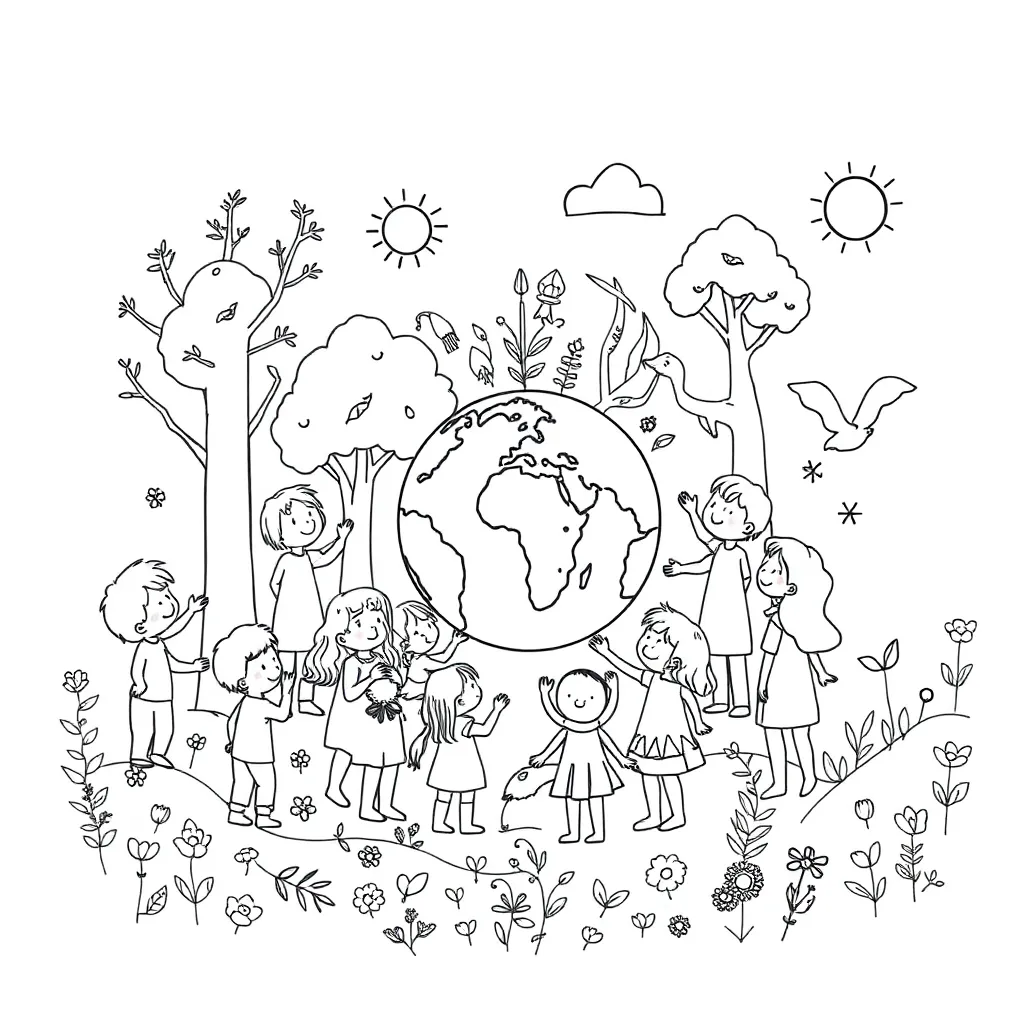 Philosophy and environment illustration