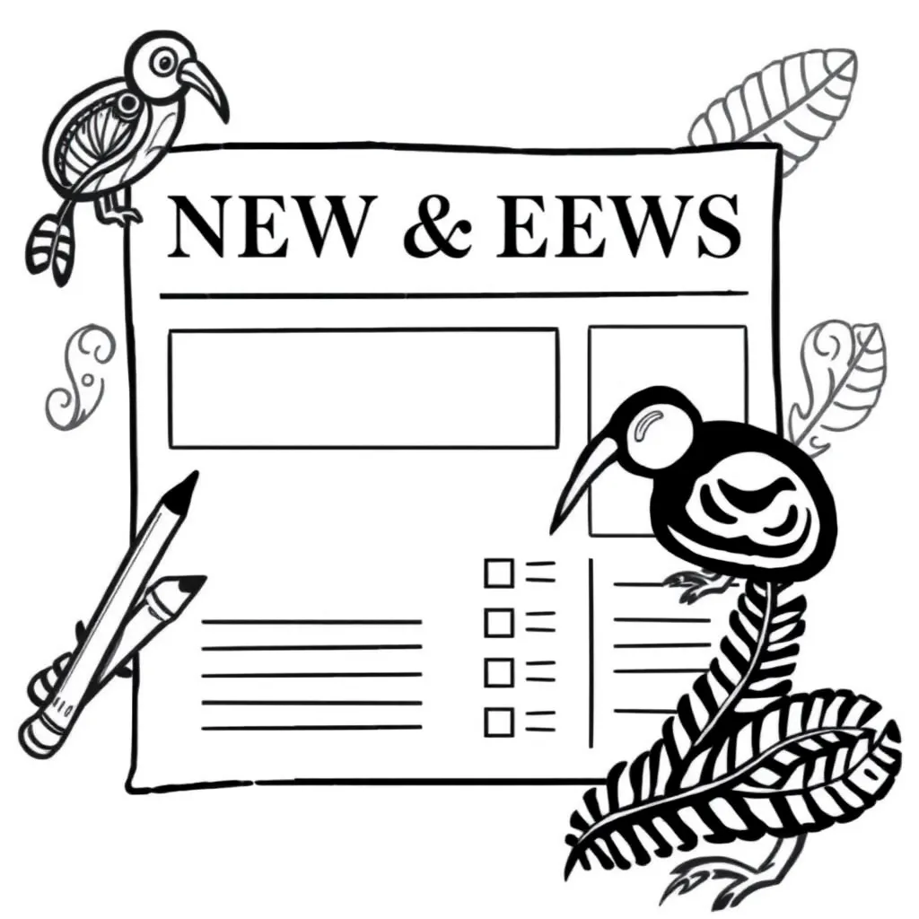 News article writing illustration