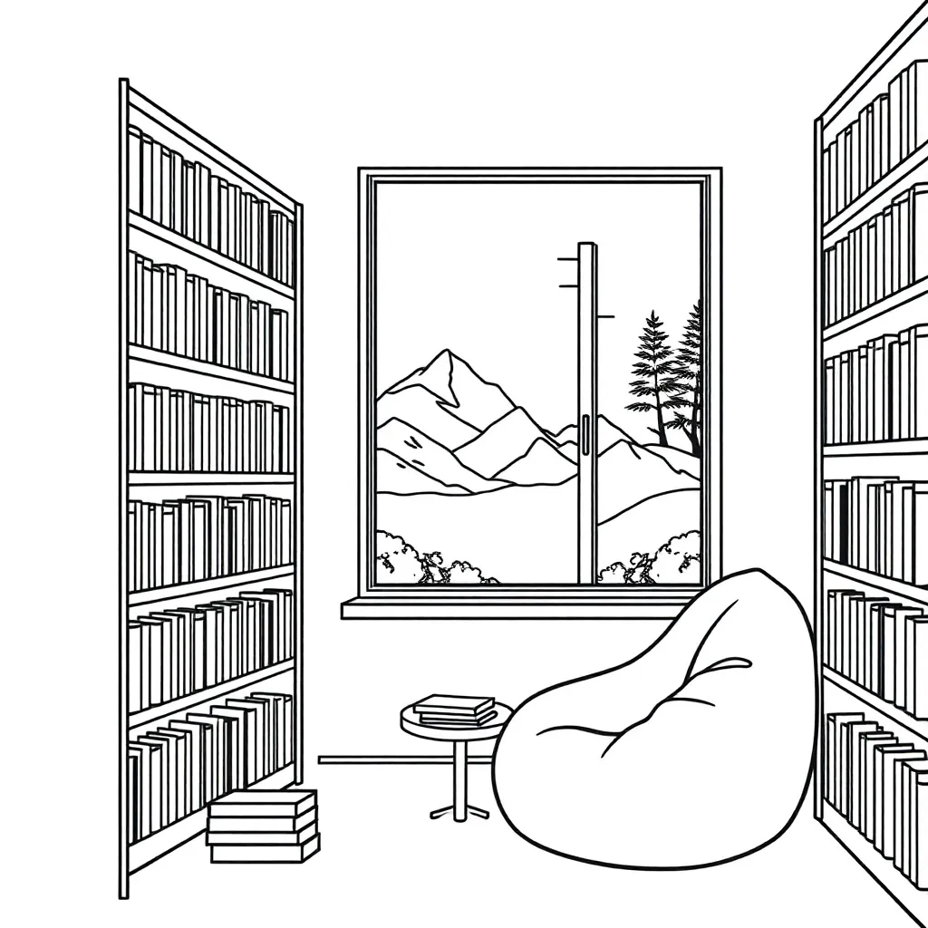 Student reading a book