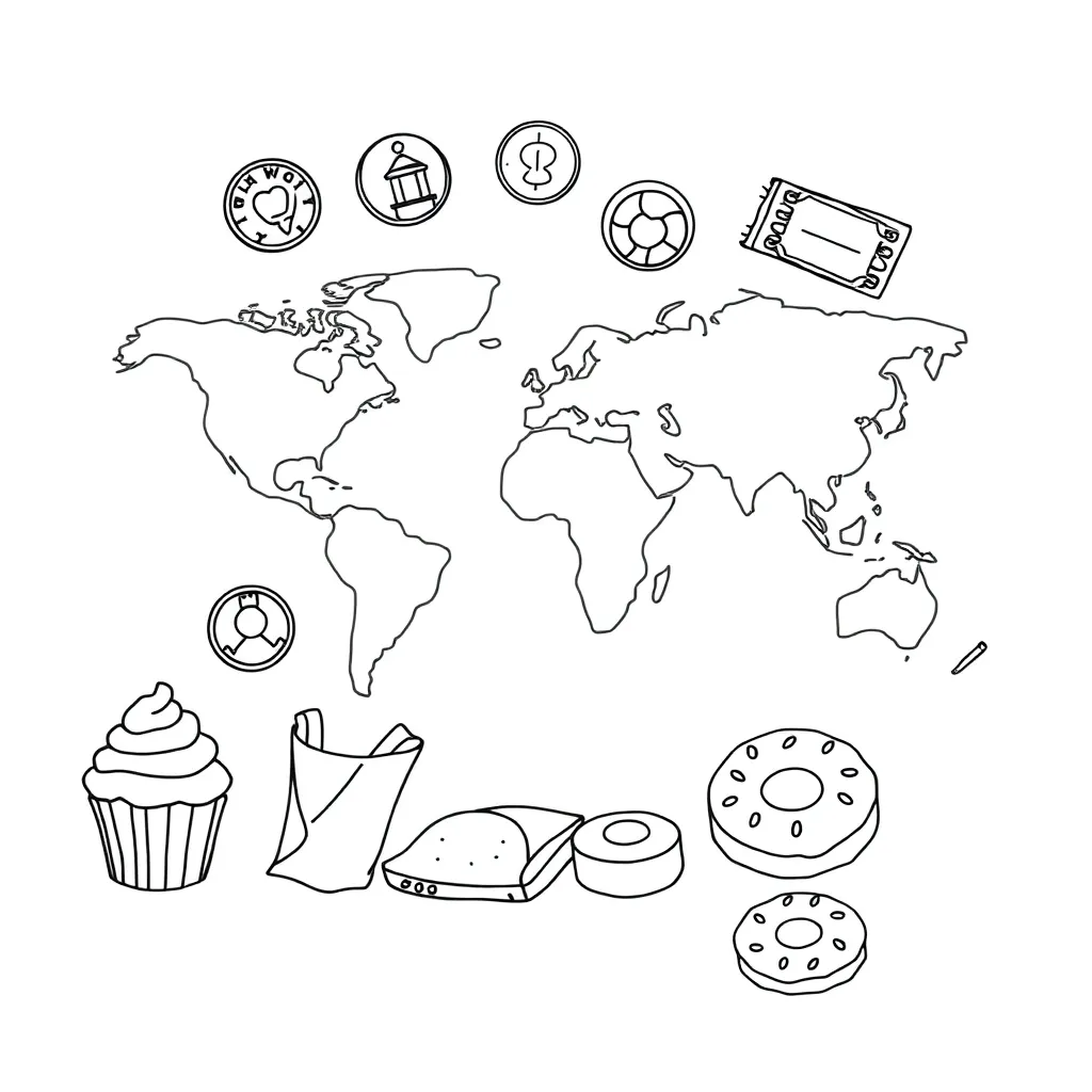 Money coins and notes illustration