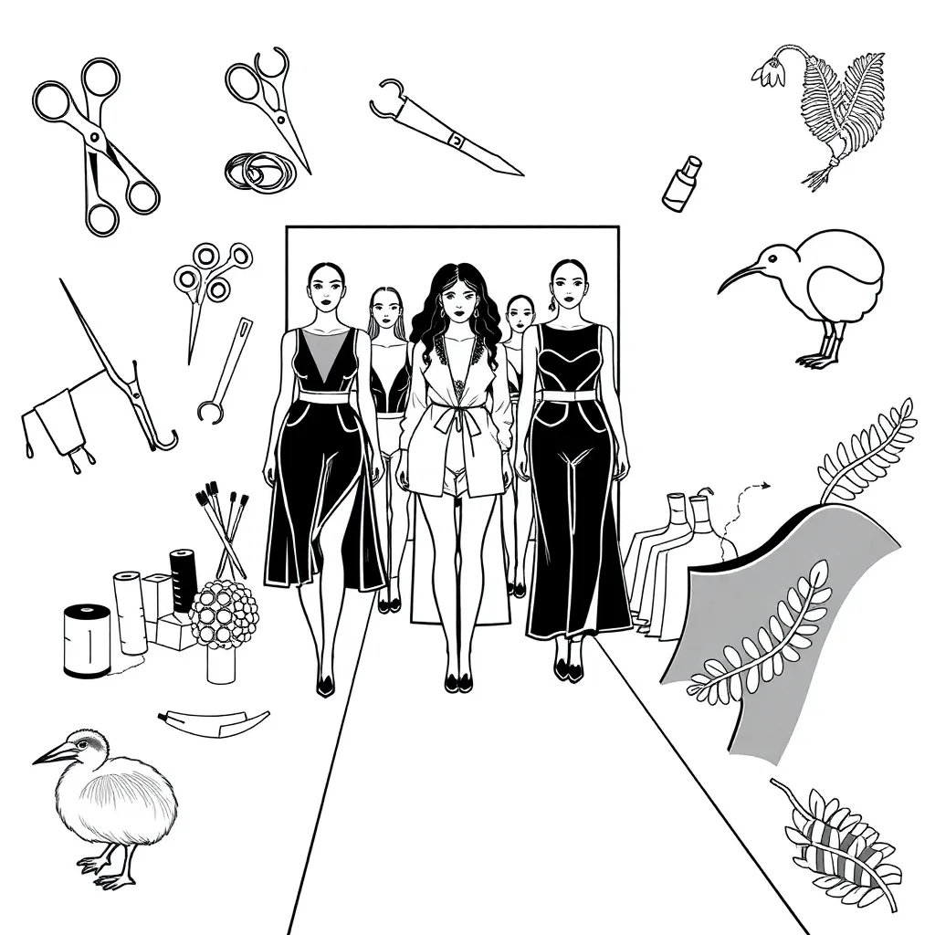 Trelise Cooper fashion design illustration