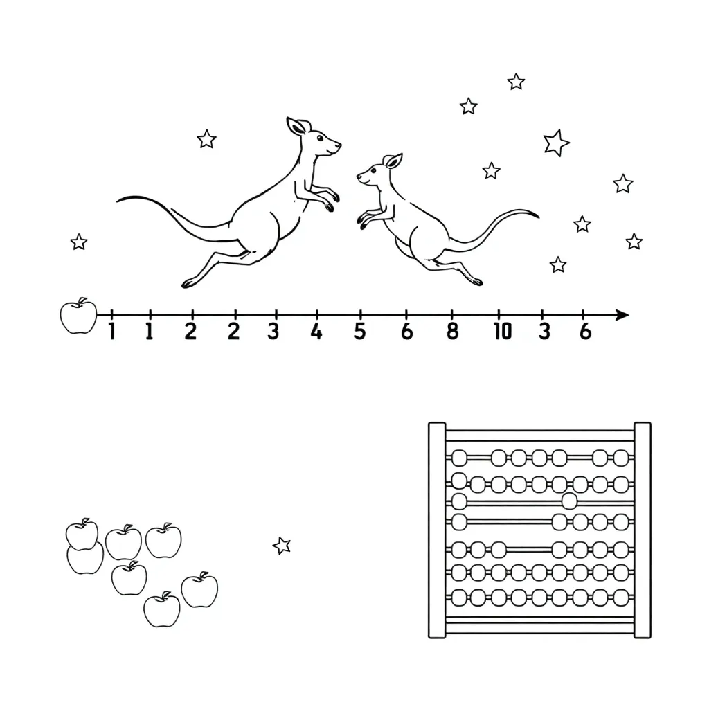 Multiplication strategies illustration