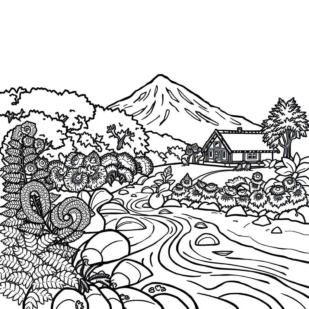 Mokau river and coastline