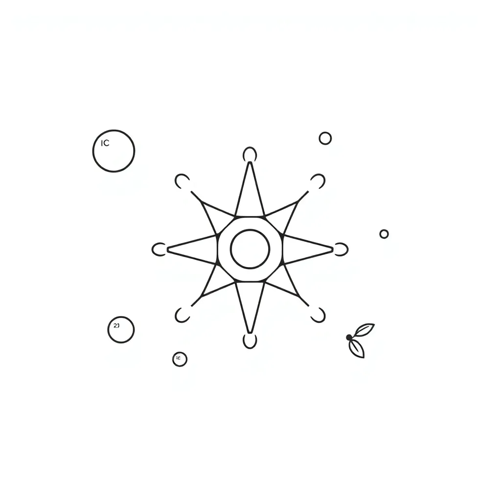 Molecular model illustration