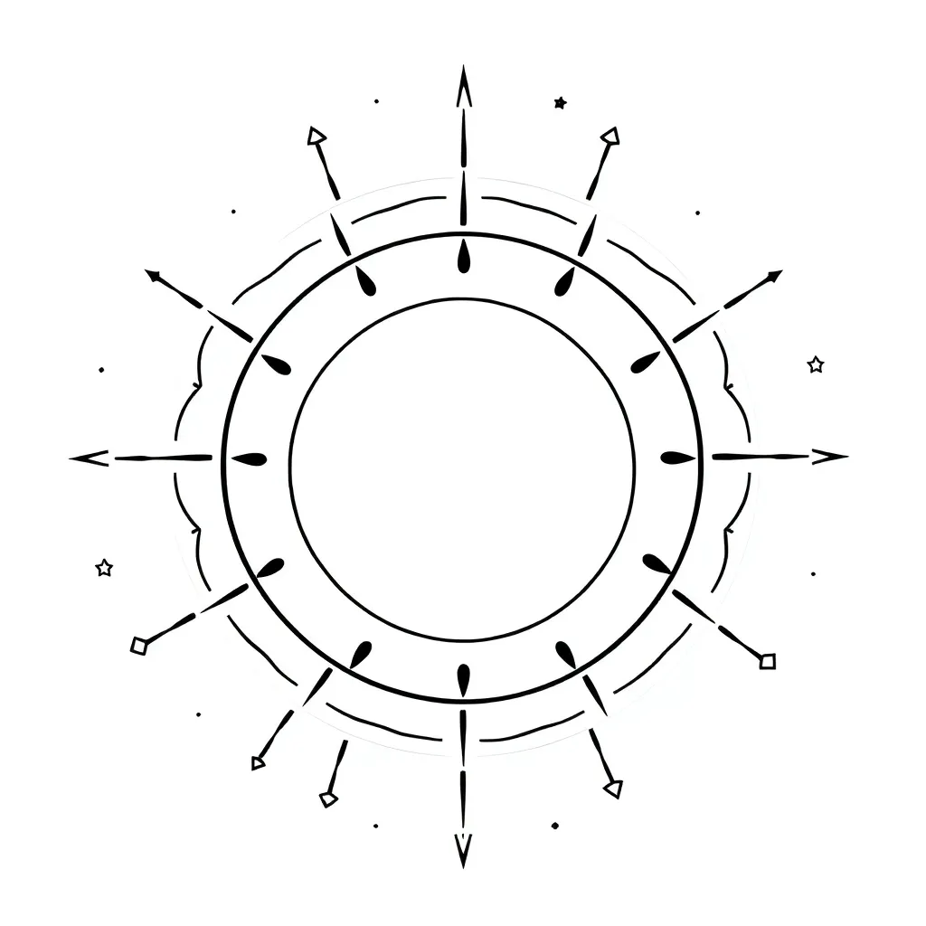 Diagram of the Sun's structure showing layers