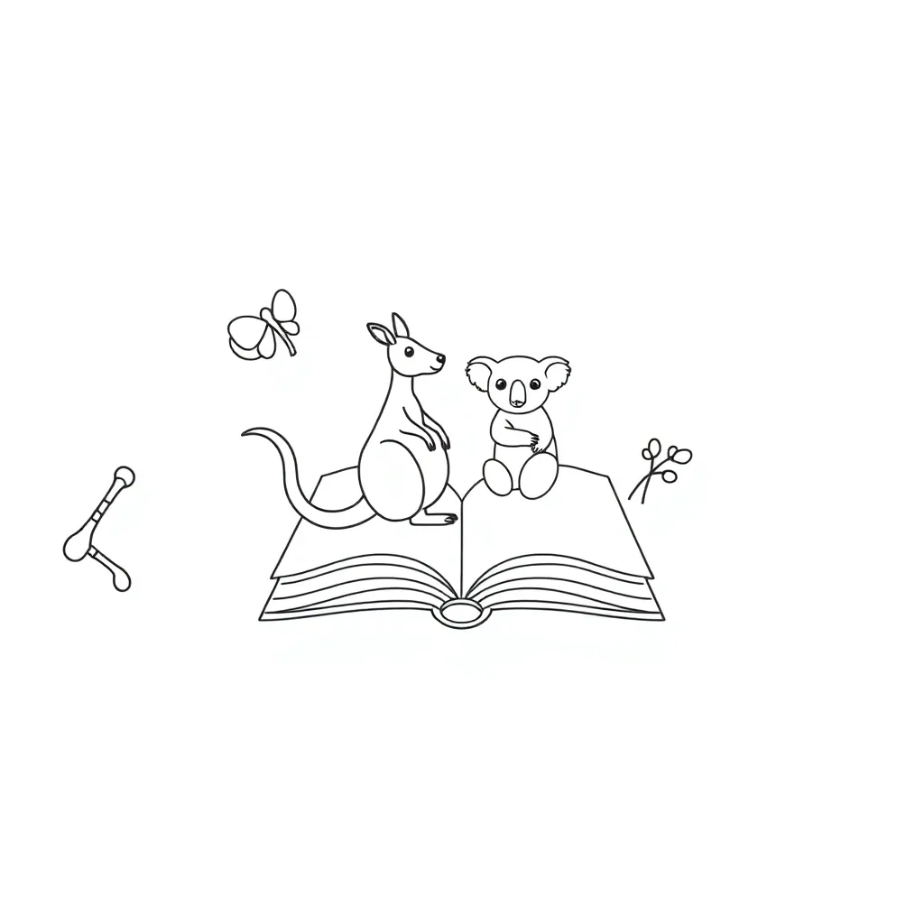 Books and reading illustration