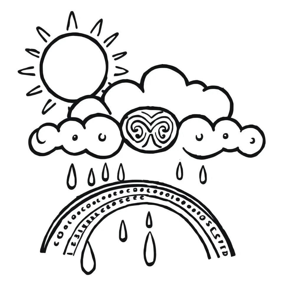 Clouds and weather illustration