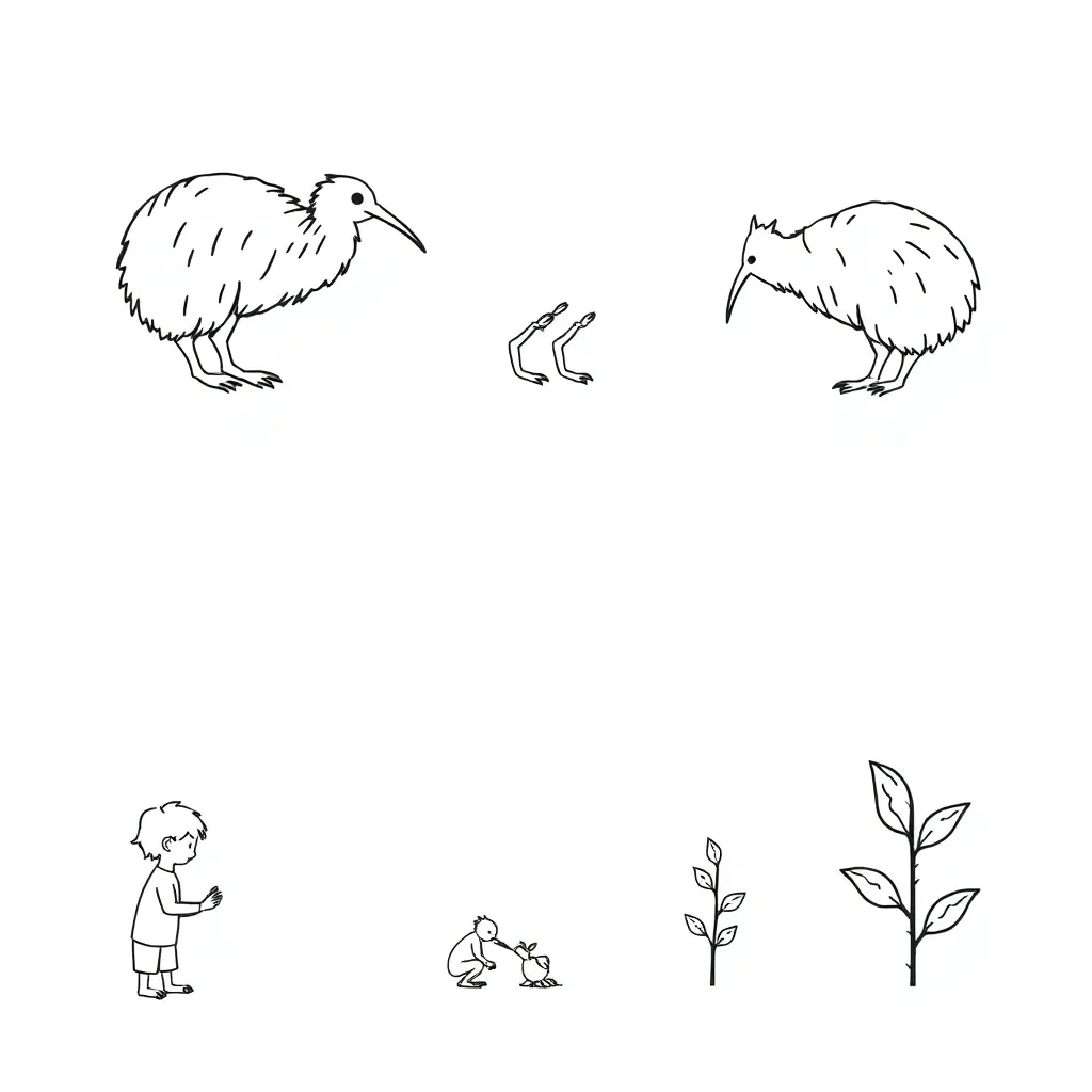 Children writing and sequencing story events