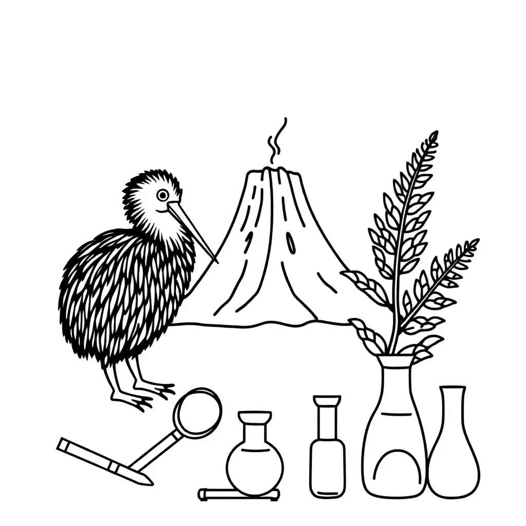 Science experiment illustration