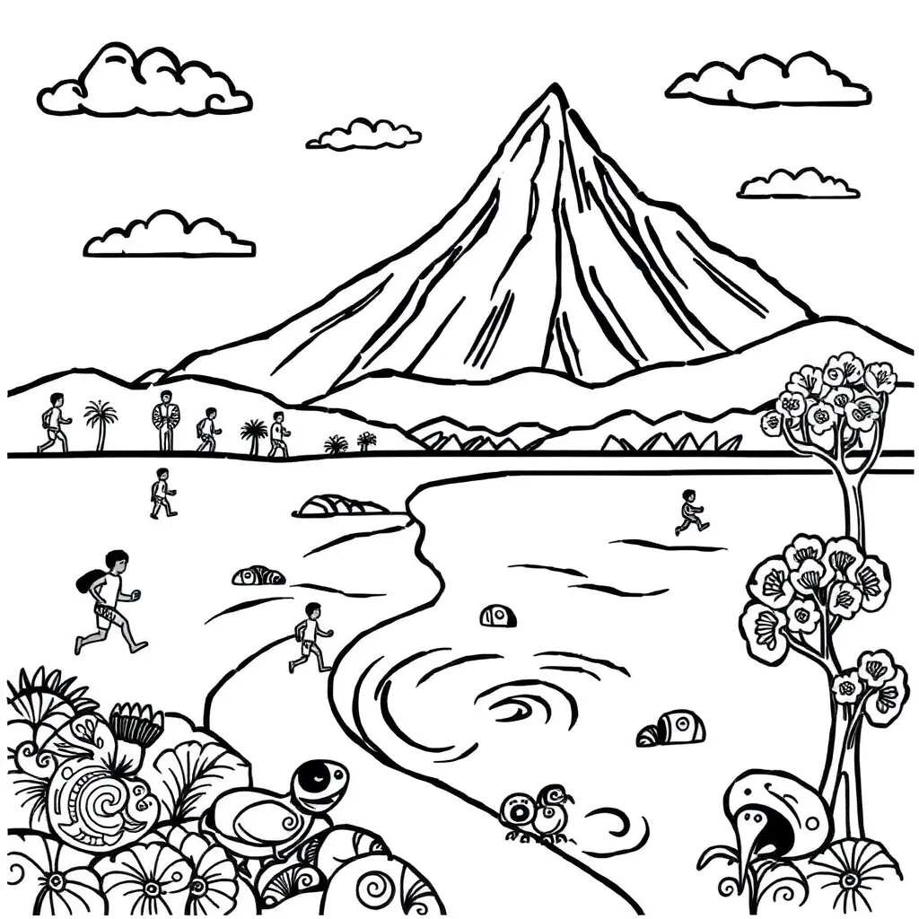 Te reo Māori verb and pronoun illustration