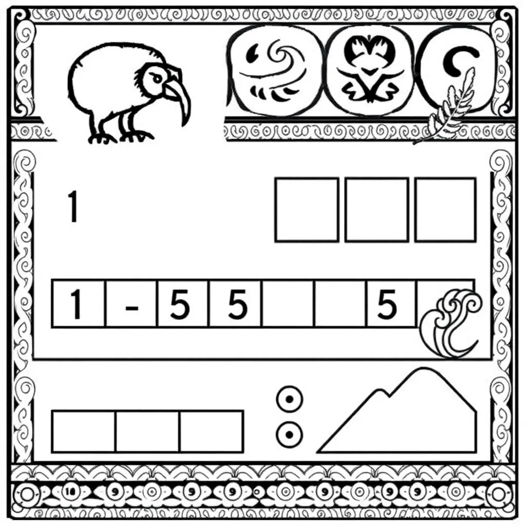 Tens and ones blocks illustration