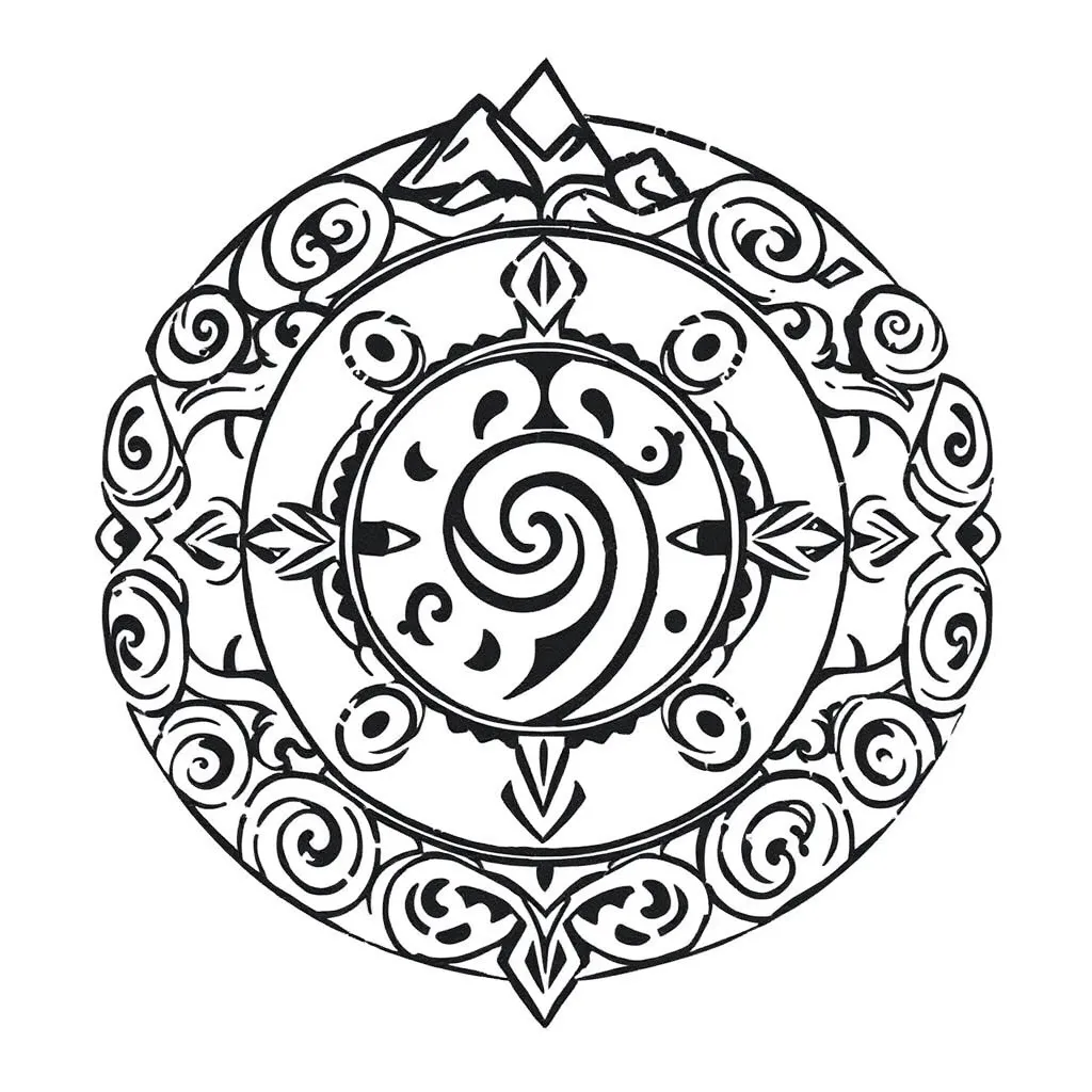 Māori atua creation story illustration