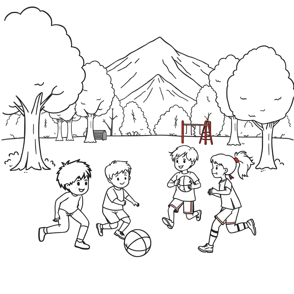 Basketball skills illustration