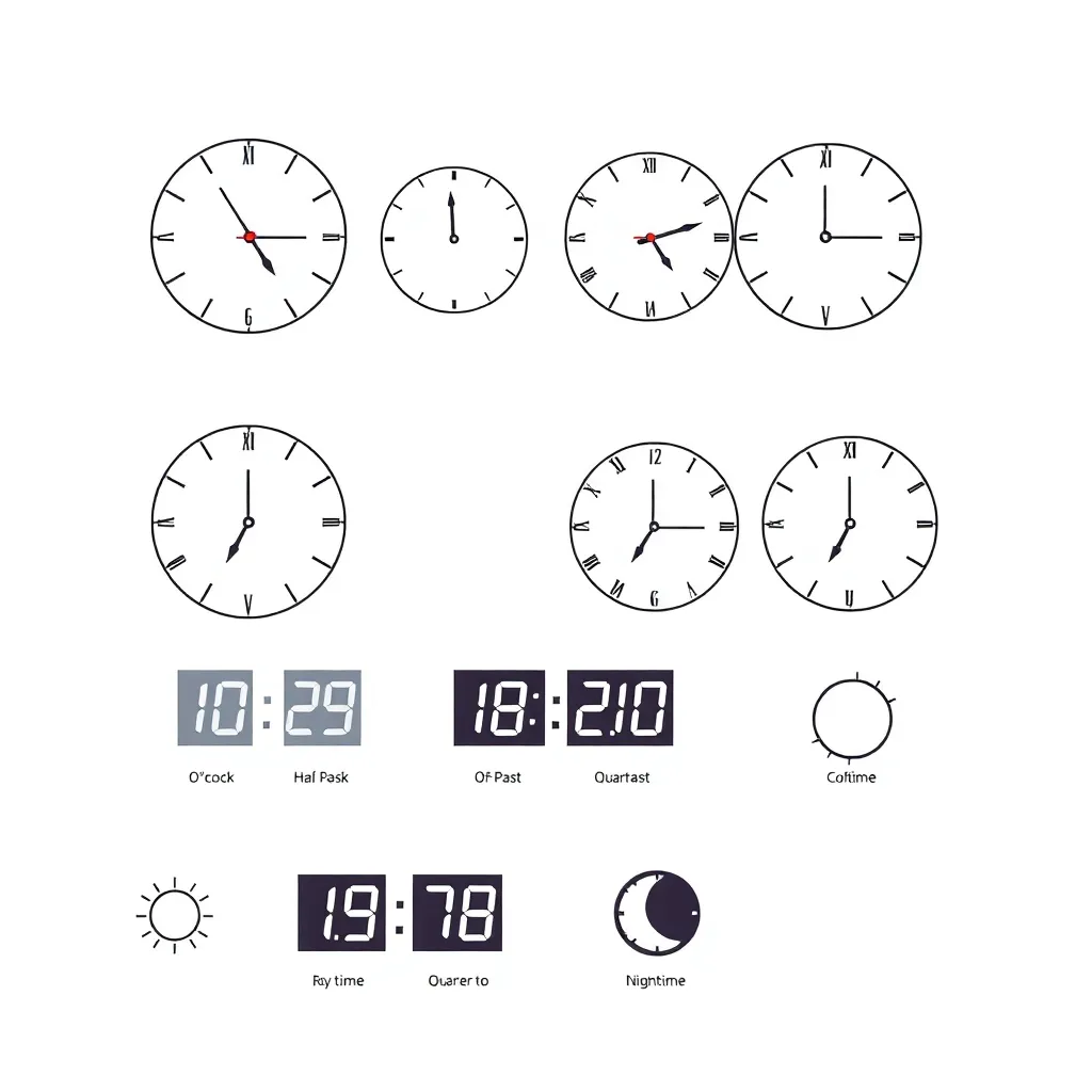 Clock and time cards illustration