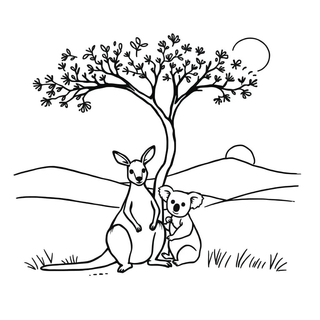 Character exploring with magnifying glass