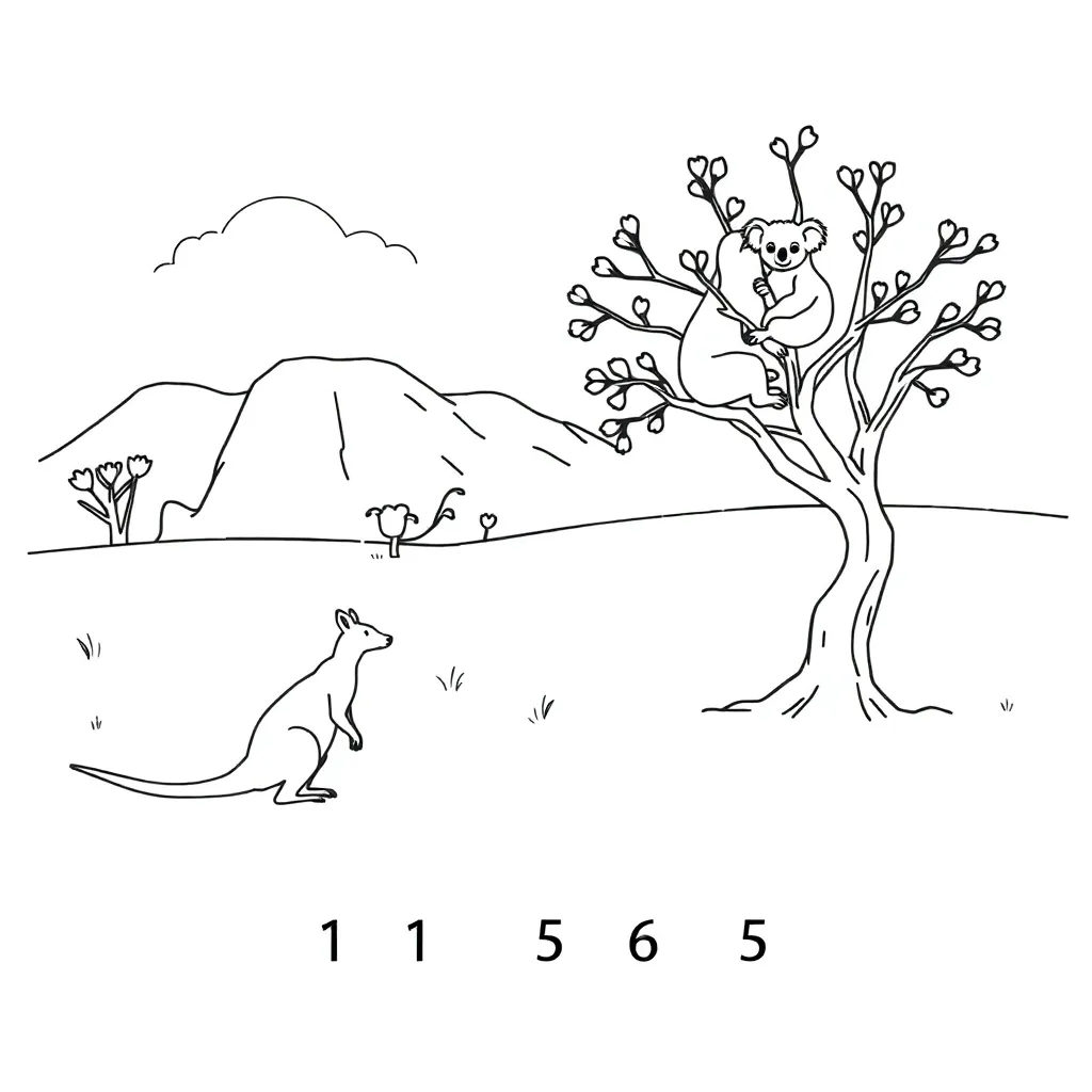 Subtraction worksheet illustration