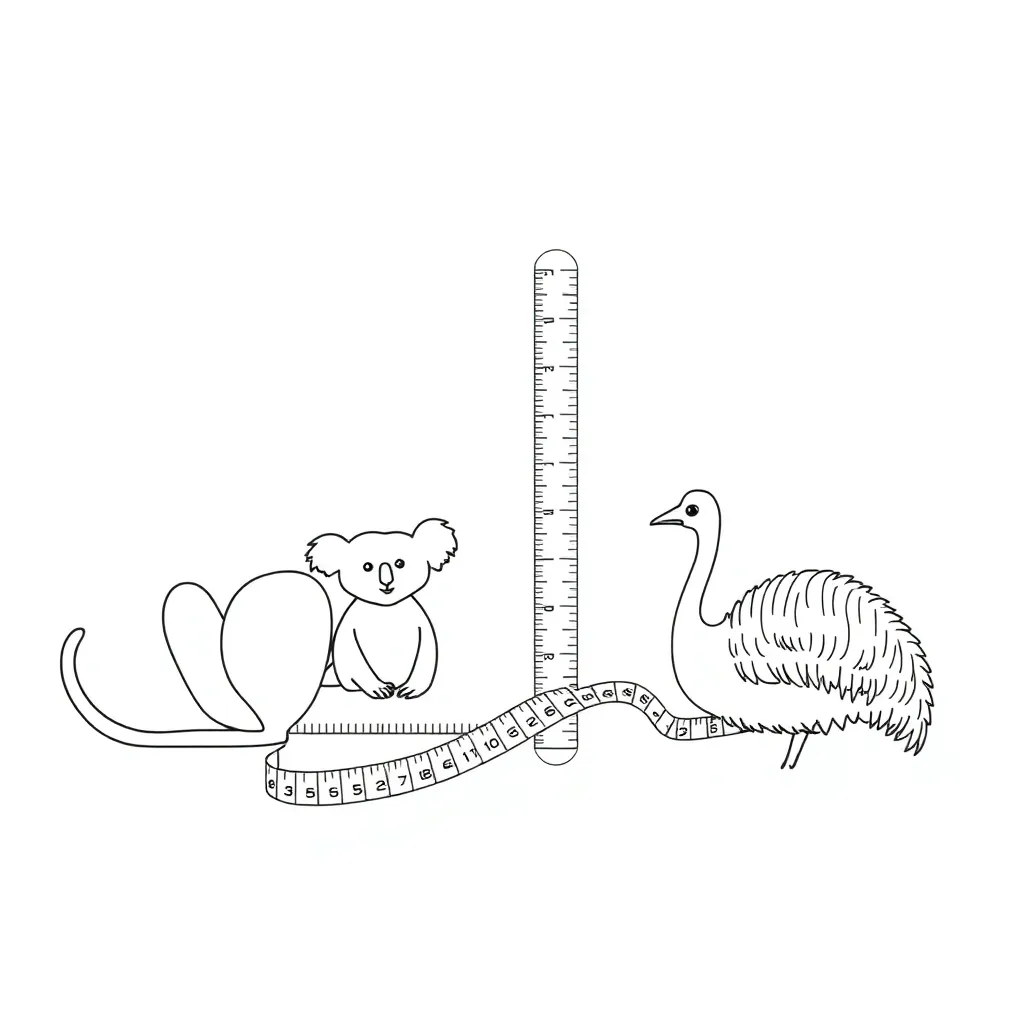 Ruler and measuring tape illustration