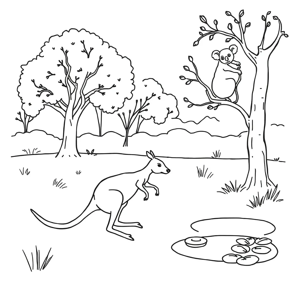 Simple sentence practice illustration