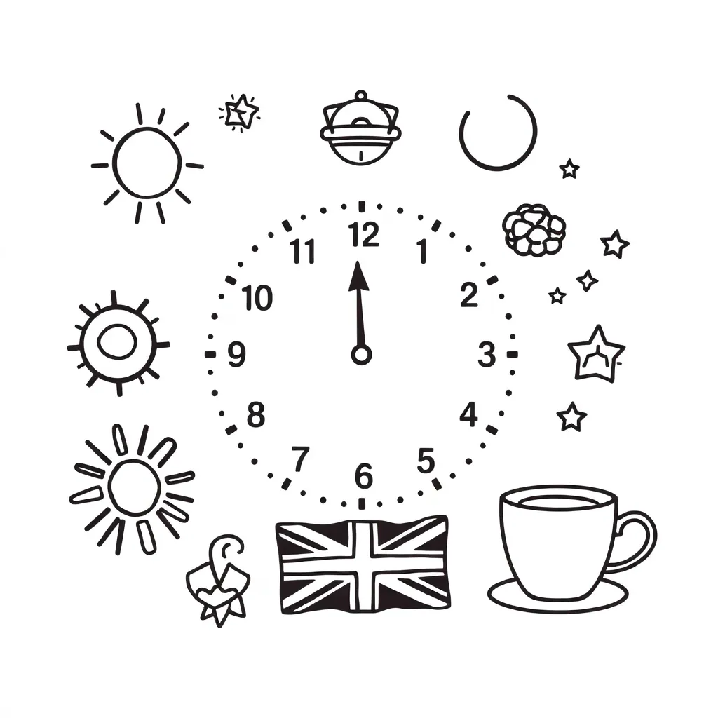 Clock and time illustration