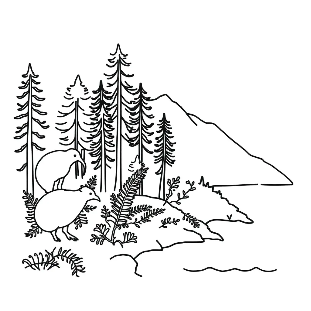 Human impact on environment illustration