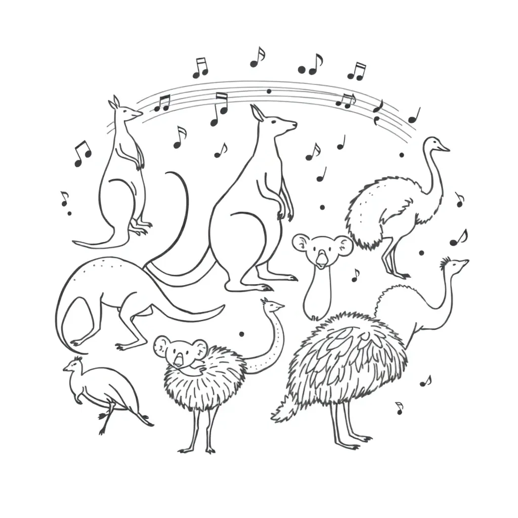 Glossy consonant sounds illustration