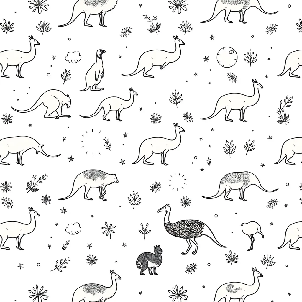 Colourful repeating pattern shapes