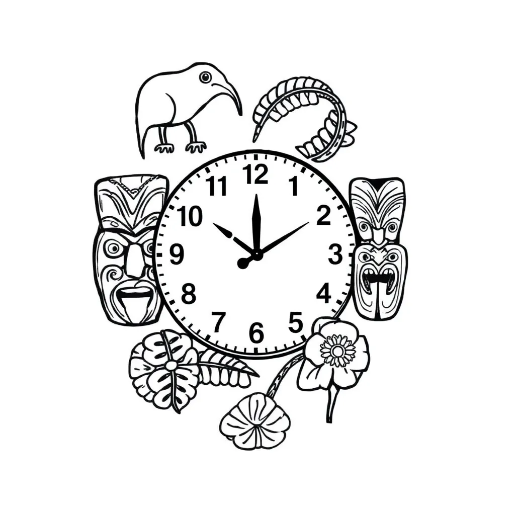 Analogue clock illustration