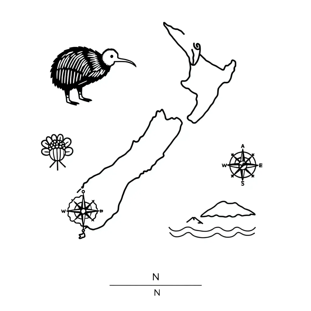 Map scale illustration