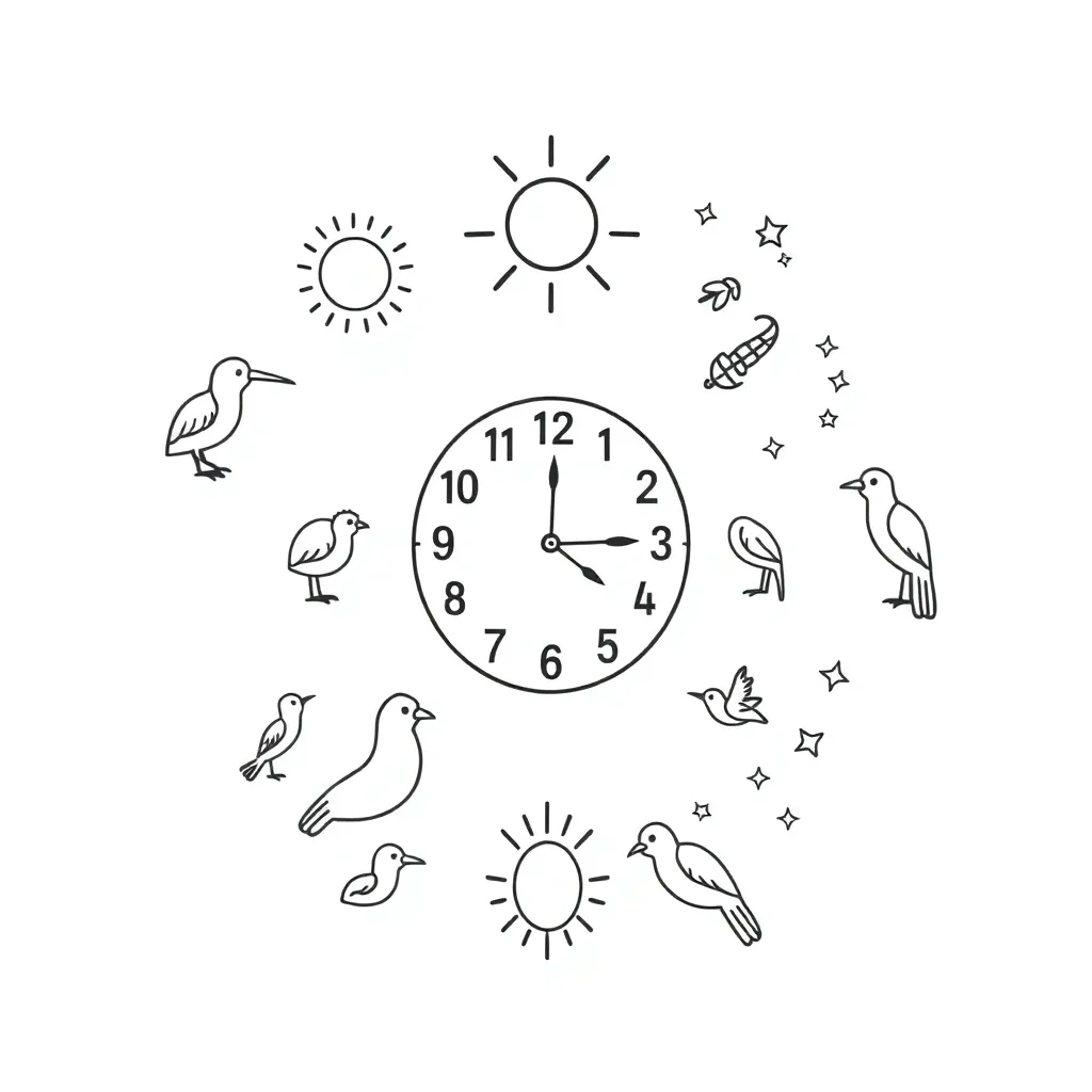 Clock and stopwatch illustration