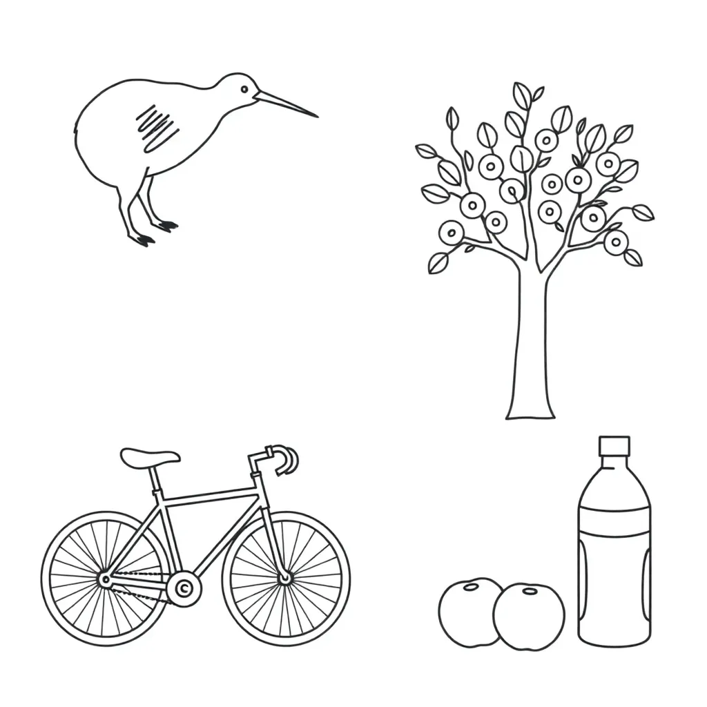 Children exercising and eating healthy foods