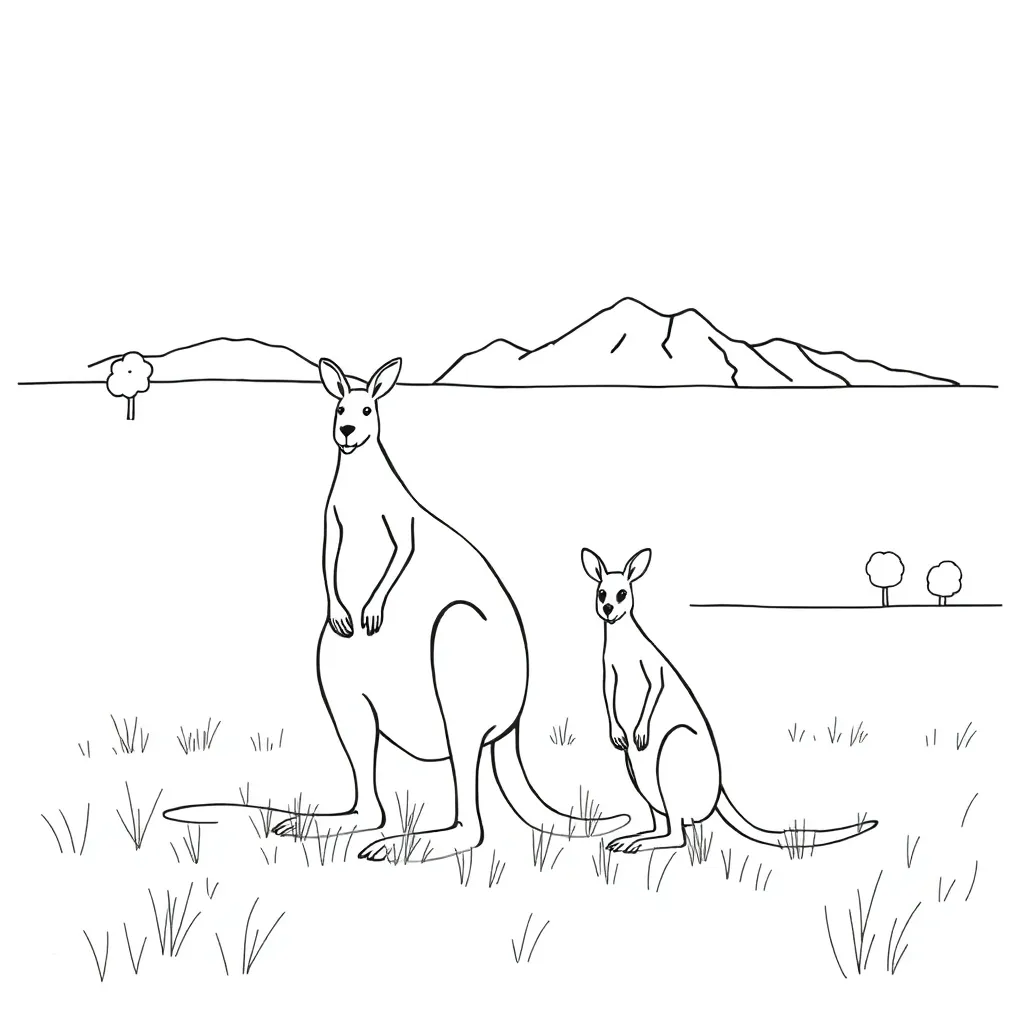Elephant and ant illustration