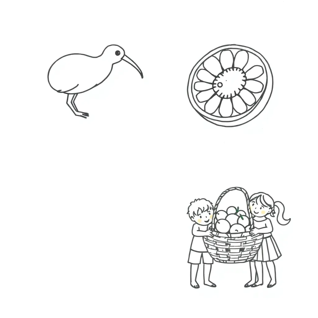 Children sharing objects equally