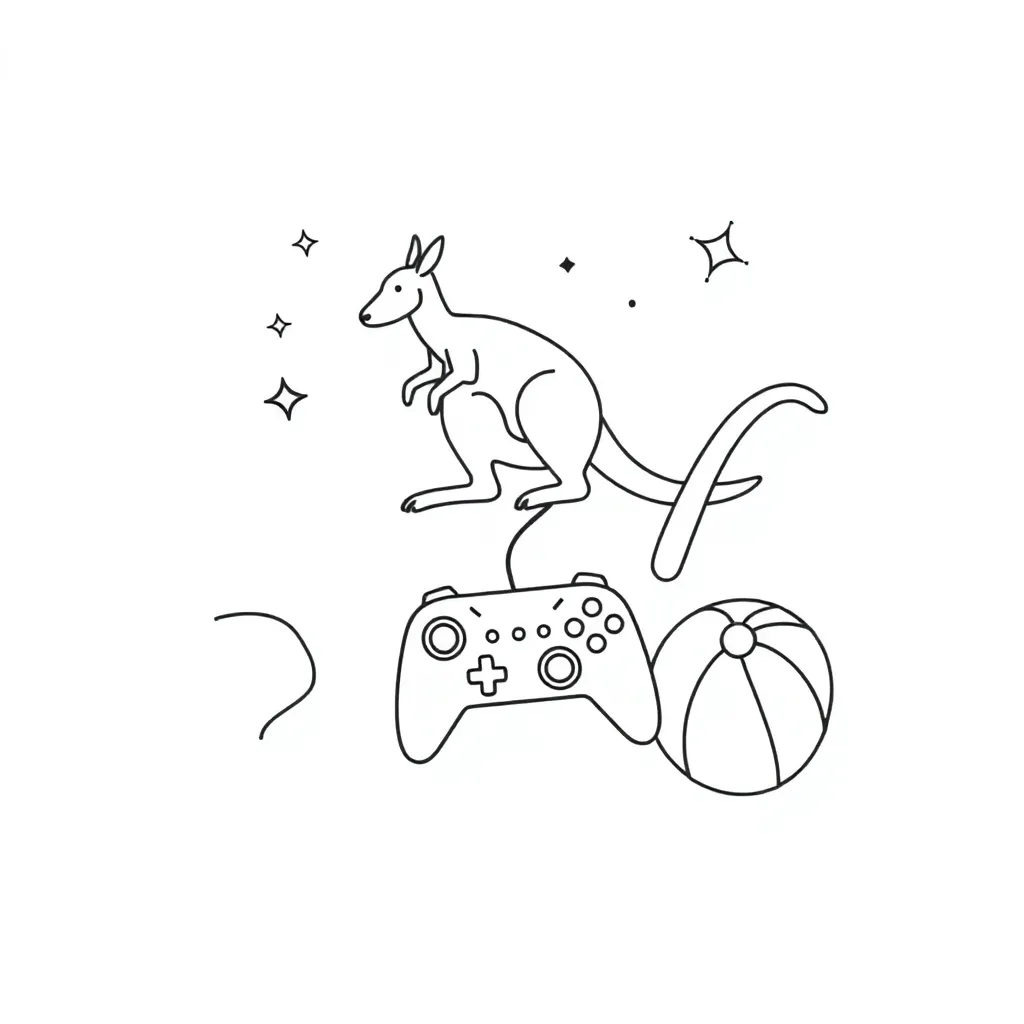 Children playing games illustration