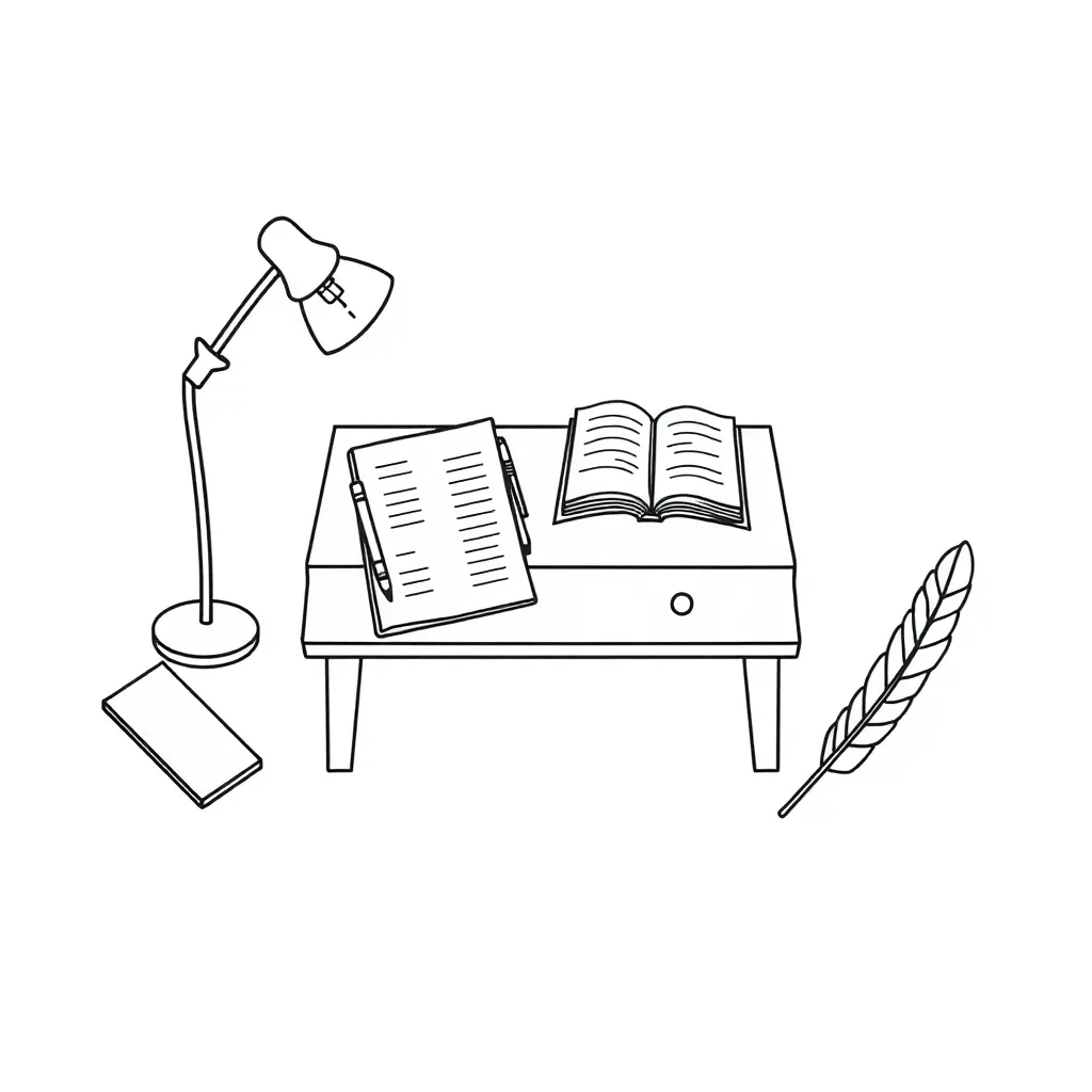 Peaceful safe place illustration