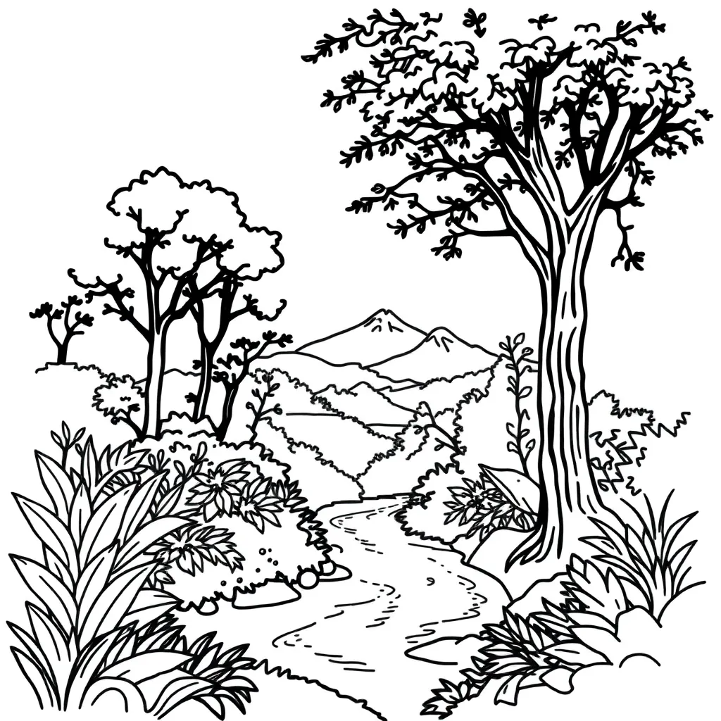 Bear and adventure sounds illustration