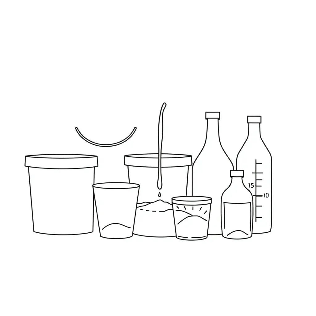 Measuring jugs and containers