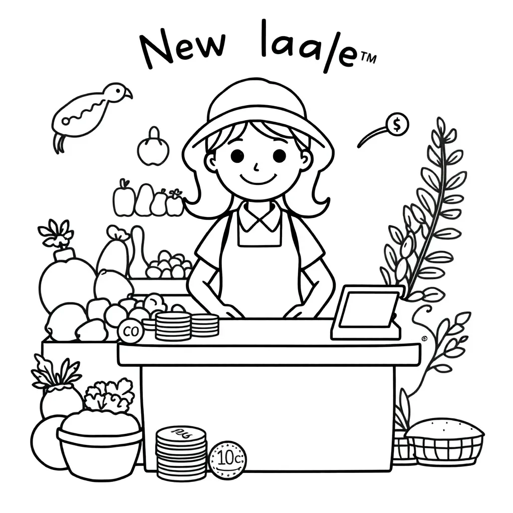 Coins and money illustration