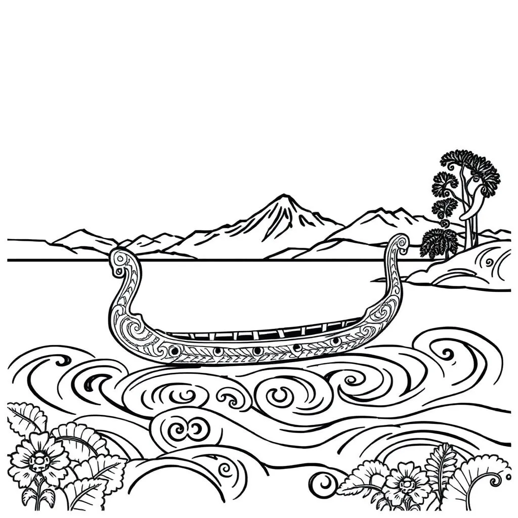 Waka ama paddlers on water
