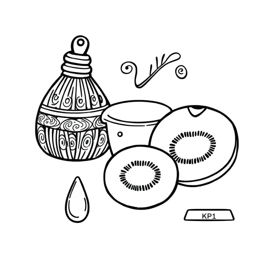 Scale and measuring jug illustration